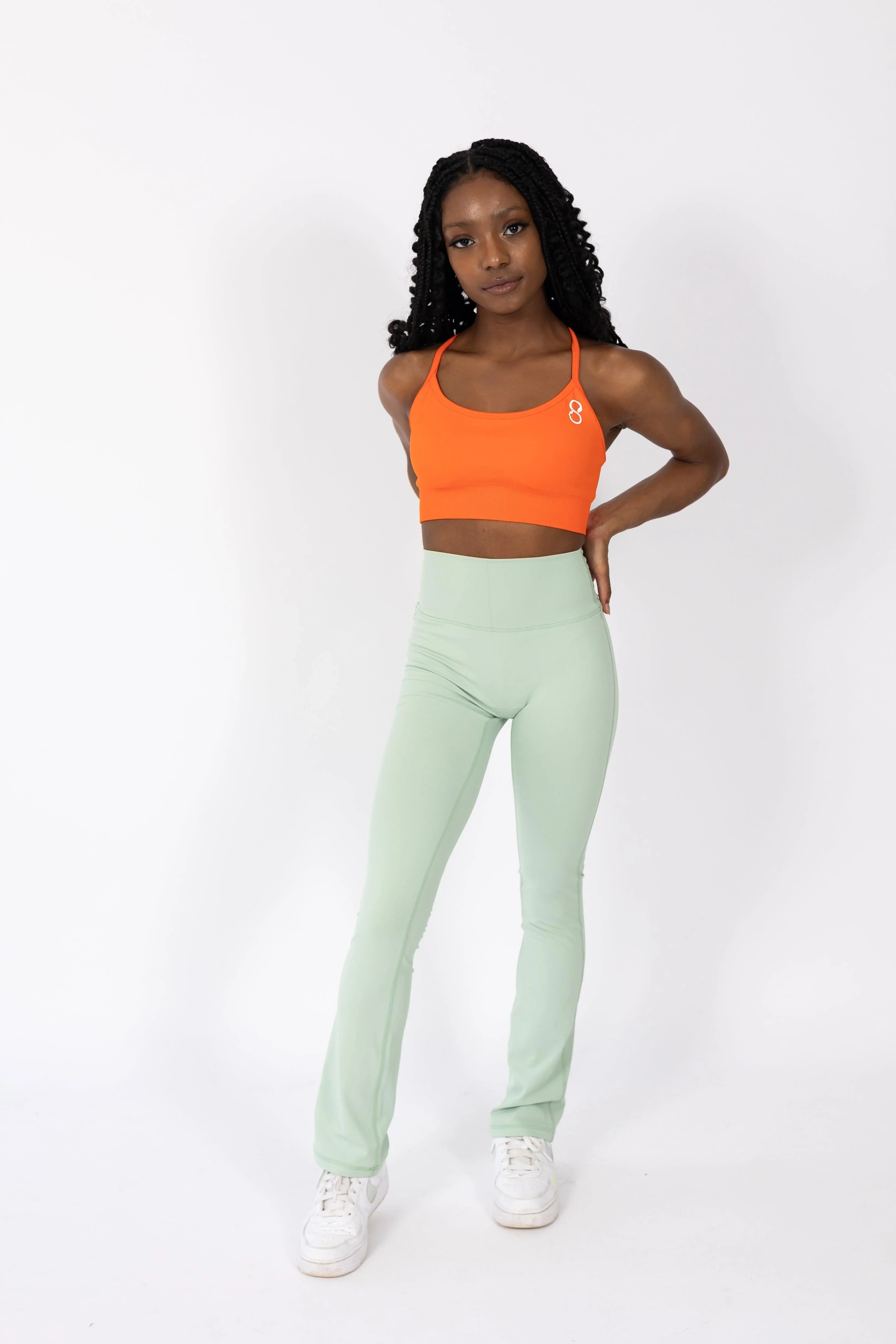 Pantalon Évasé Vert Medusa - Styxgym